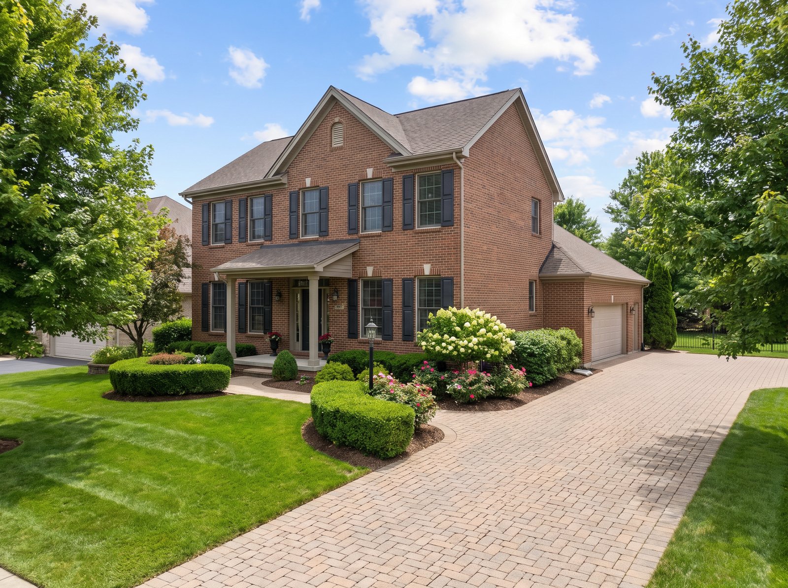 Suburban colonial home
