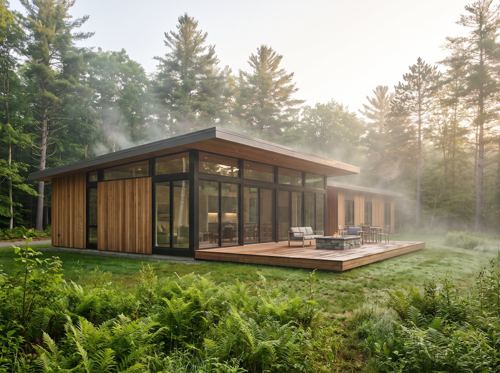 Modern forest home